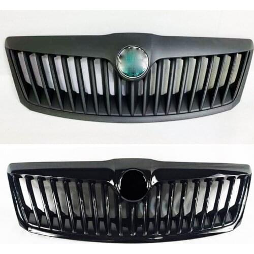 For 2010-2015 Skoda Octavia Grille Front Plastic Radiator Housing Cover Body Kit Trim Retrofit Spoiler