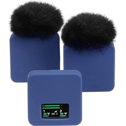 3Pcs/Set Silicone Protective Case for RODE Wireless Go II Microphone Portable Soft Frame Cover for RODE Wireless Go Accessories