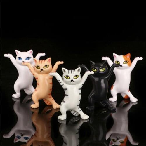 Dance Cat Ornament Kitty Bracket Doll Tabletop Decoration Children Kids Gift