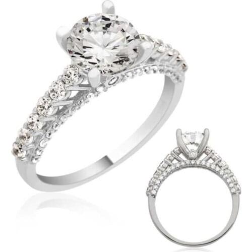 Tevuli 925 Sterling Silver Solitaire Womens Ring