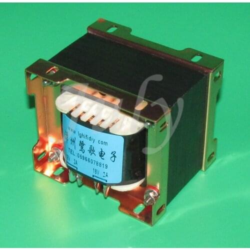 LM1875 power transformer dual 18V 15V 12V 2A 75W power transformer pure copper enameled wire winding