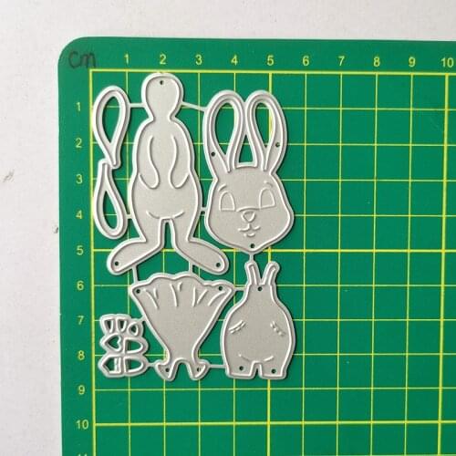 Reunion Animal Rabbit Metal Cutting Dies Embossing Stencil DIY Scrapbooking Photo Album Decor Paper Card Making Tool