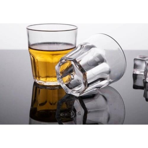 1pcs Reusable Transparent Plastic Beer Cup Beverage Tumblers Break-Resistant Drinkware Restaurant Tumbler Juice Tea Bar Party