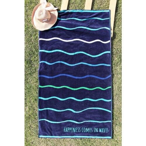 100 cotton 100x175 Velvet Beach Towel 2021 Beach Fashion