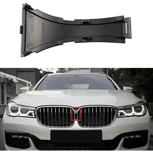 Car Middle Mesh Trim Panel Middle Mesh Divider Front Bumper Grille Bracket Baffle Grille For-BMW G11 730D G12 730Ld
