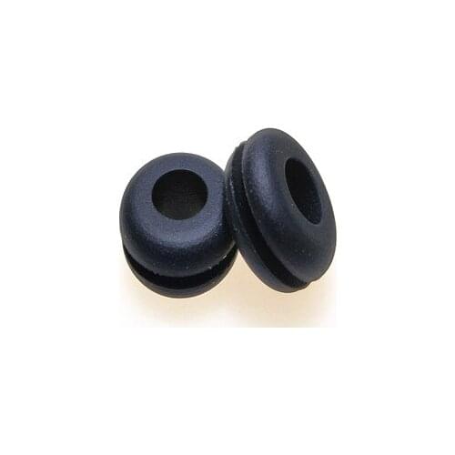 Free shipping 200pcs Inner diameter 9.5mm opening hole 12.7mm GM-13 Silicone Rubber Grommets ring with black color