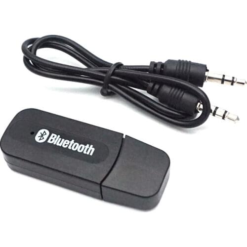 Bluetooth Receiver A2DP Dongle Stereo Music Audio Receiver Wireless USB Adapter for Car AUX Android/IOS Mobile Phone 3.5mm Jack