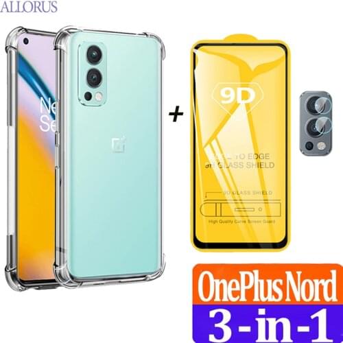 For One Plus Nord 2 Case Soft Silicone Case OnePlus 8 T 9 Pro Nord CE Transparent Shockproof Case OnePlus Nord 2 5G Back Cover