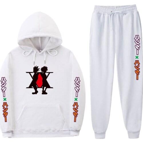 Hunter x Hunter Hoodies suit 11 Color Hooded Jacket and pants suit Long-sleeved student Casual Hooded Streetwear Sports suit