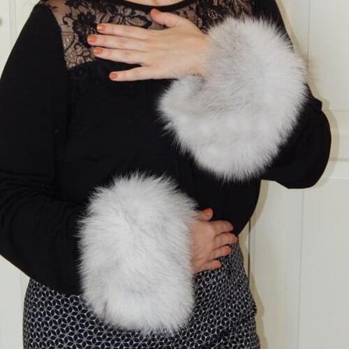 Real Fox Fur Cuffs