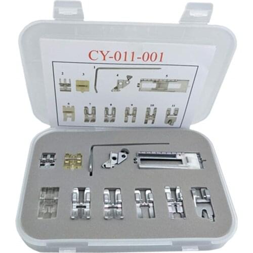 11PCS Set #CY-011-001 Snap On Presser Walking Foot/Feet Fit for Pfaff 1000-7570 with IDT Walking Foot Sewing accessories