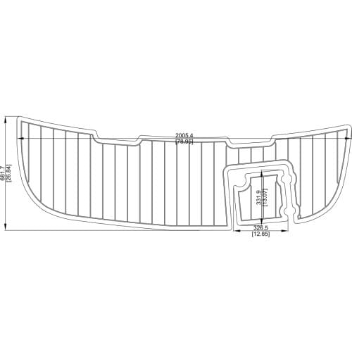 2005 Chaparral Signature 240 Swim Platform Pad Boat EVA Teak Decking 1/4" 6mm