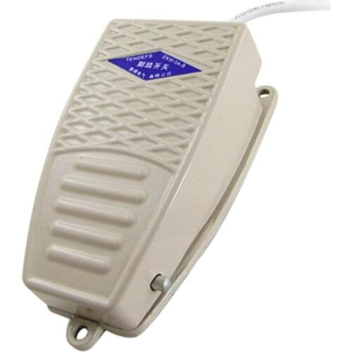 Nonslip Aluminum Momentary Electric Power Foot Pedal Switch AC220V 5A SPDT NO NC