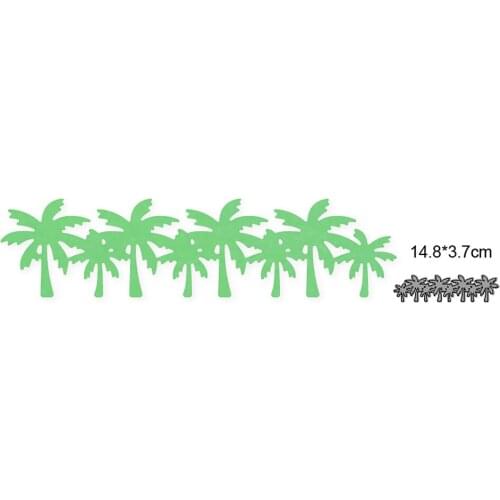 Coconut Tree Border New 2021 Metal Cutting Dies for DIY Scrapbooking Paper and Card Making Decorative Embossing Dies Craft dies