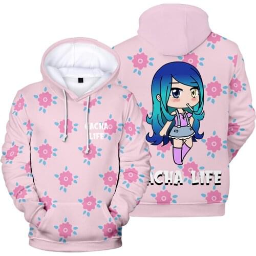 3D Print 2021 New Arrival 3D Men and Women Gacha life Logo Streetwear Hoodies Sweatshirt Sport Funny Hip Hop Hooded Clothes