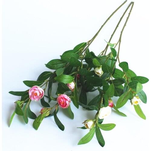 New Artificial Flowers Artificial Camellia Flower Bouquet For Home Party Wedding Garden Decoration