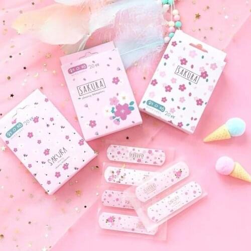 First Aid Emergency Band Aid for Kids Children School Office Student Cartoon Cherry Blossom Adhesive Plaster
