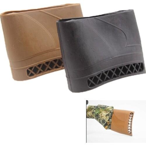 Hunting Rifle Recoil Pad Tactical Rubber Slip-On Buttstock Shooting Extension Gun Butt Protector Rubber Gun Butt Accessories