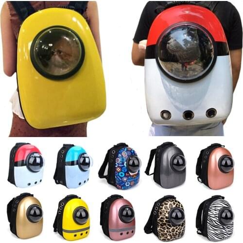 Transparent Pet Bags Outing Portable Puppy Dog/Cat Shoulder Backpack Breathable Pet Space Capsule Travel Carrier Pet Supplies