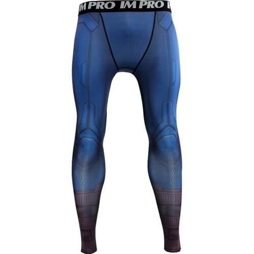 S-4XL Compression Tights 3D Printed Pant Men Cosplay Costume Mid Waist Sweatpants Quick Dry Sports Skinny Leggings Male Trousers