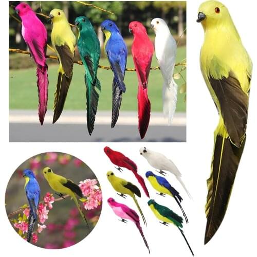 Parrot Sculpture Bird Wall Decoration Ornament Garden Terrace Simulation Bird Home Decoration Garden Decoration Accessories