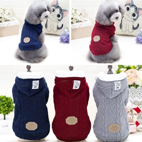 Dog Sweater Coat Warm Dog Clothes Winter Pet Clothing Yorkshire Poodle Pomeranian Schnauzer Pet Apparel Dog Outfit Garment