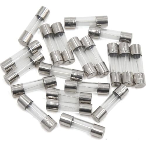 Uxcell Universal 20Pcs 5 x 20mm 10A Fast Blow Type Glass Tube Fuse for Car Vehicle