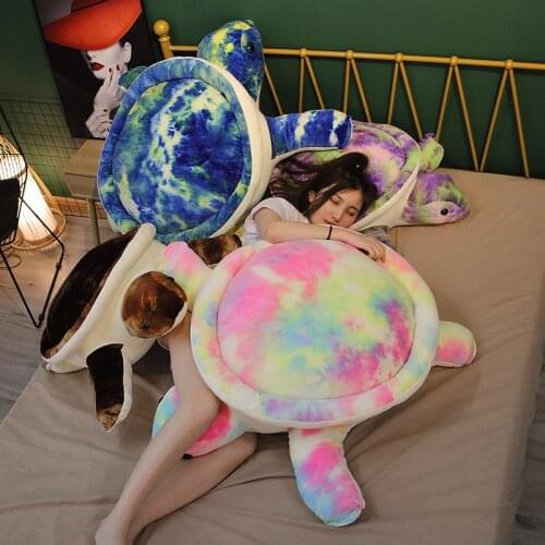 1pc 35/45/55/80cm Colorful Plush Tortoise Toy Cute Turtle Plush Pillow Big Stuffed Cushion for Girls Baby Giant Vanlentine Gift