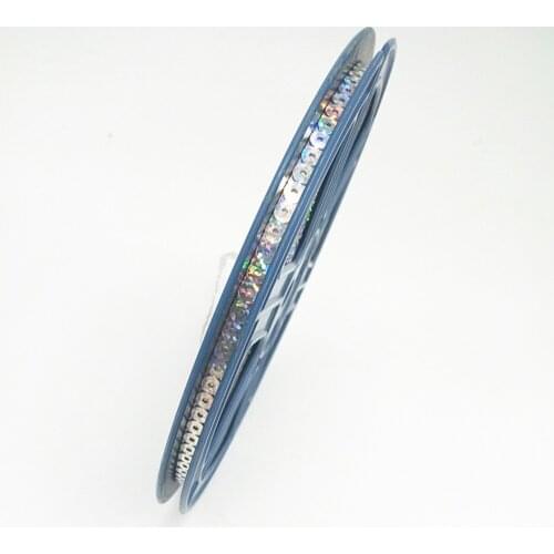 12pcs Good Quality Glitter sequins Reel CD length 95meters/reel Eco-friendly 5mm embroidery sequin reels