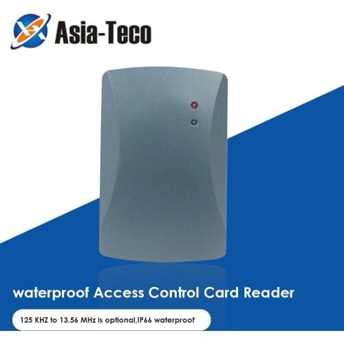 125KHZ waterproof outdoor and indoor using Access Control MF RFID card Reader ABS Building outdoor 13.56MHz Reader
