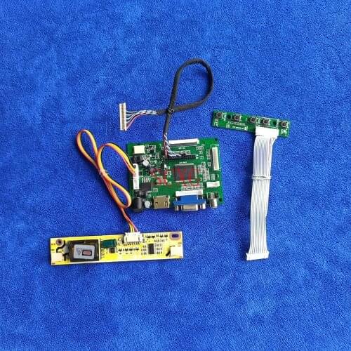2CCFL HDMI-compatible VGA AV LCD display controller board For CLAA150XG09Y/CLAA150XP01PE/CLAA150XP01Q 1024*768 DIY KitLVDS-20Pin