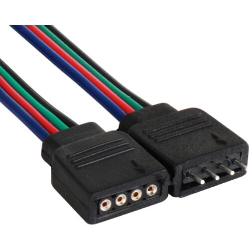 2/10Pcs 4/5 Pin Male Female Connector Adapter Wire LED Cable For 5050 3528 SMD RGB RGBW led strip light RGB RGBW LED Controll