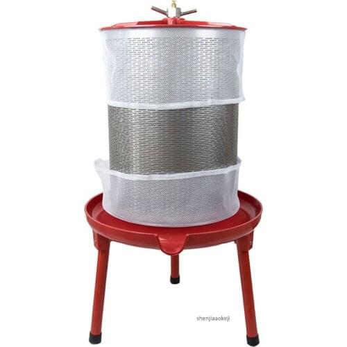 20L semi-automatic presser Commercial pressing machine Multi-function fruit wine/ juice/honey slag separator hydraulic presser