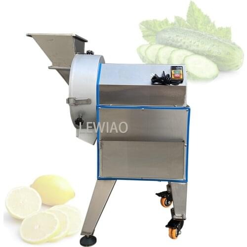 300-500Kg/H Commercial Electric Cutting Machine Sweet Potato Carrot Slicer Multi-Funtion Shred Diced Slicer
