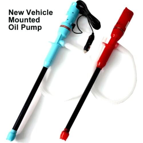 Car Electric Oil Pump Siphon Liquid Transfer Pump Dispenser Handheld Pump Operated Water Gas Petrol Fuel Portable for Car Siphon