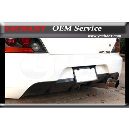 Car-Styling FRP Fiber Glass Rear Diffuser Fit For 2005-2007 Evolution 9 JDM OEM Style Rear Bumper Diffuser Lip