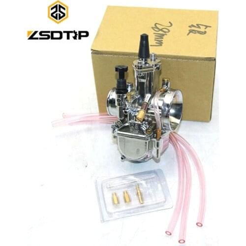 Free shipping ZSDTRP 28 30 32 34mm silver color Pwk model motorcycle Carburetor carburator used for motocross ATV UTV