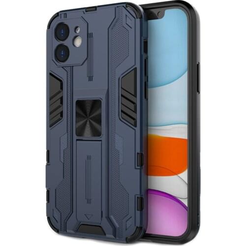 Magnetic Bracket Phone Case For iPhone 12 11 Pro Max XS Max XR X 7 8 Plus SE 2020 12 Mini Shockproof Armor Kickstand Back Cover