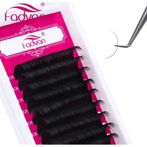 Fadvan Long Lash Super Soft 15-20mm Individual Faux Mink False Eyelash Extensions for Grafting/Building C/D Curl