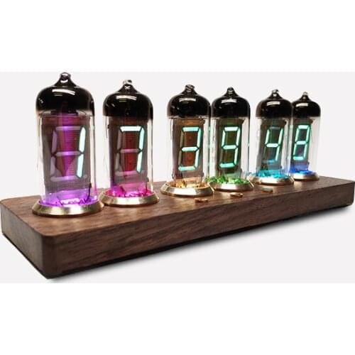 IV11 Fluorescent Tube Clock Glow Tube Clock Voice Bluetooth Smart Electronic Desk Clock