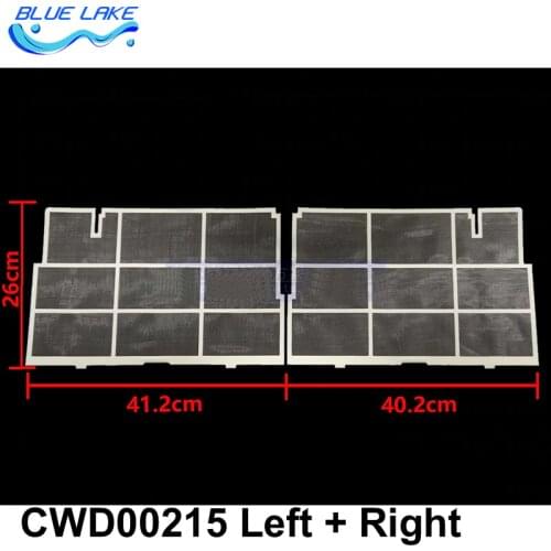 Customized Air Conditioner filter, for Panasonic CWD00215 left + right filter, size 41x26+40x26cm,Home Appliance Accessorie