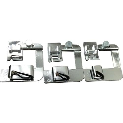 Quality 3PC Hot Sale Domestic Sewing Machine Foot Presser Rolled Hem Feet Set for Brother Singer Sewing Accessories 3 Size