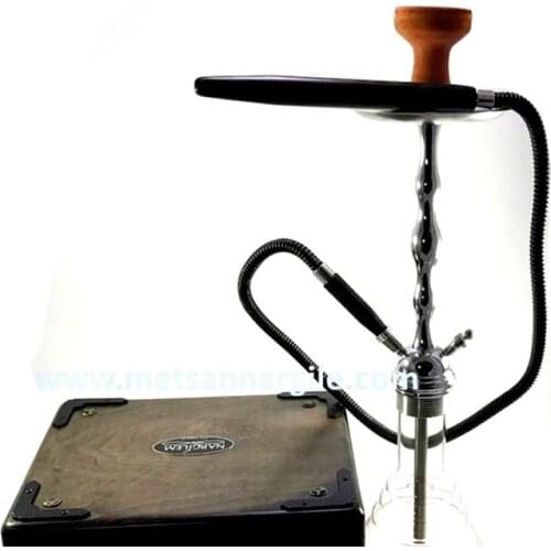 Hookah Stainless Steel Hookah - Shisha with Leather Bag Portable Hookah Cachimbas Nargile Chicha Water Pipe Travel Best Shisha