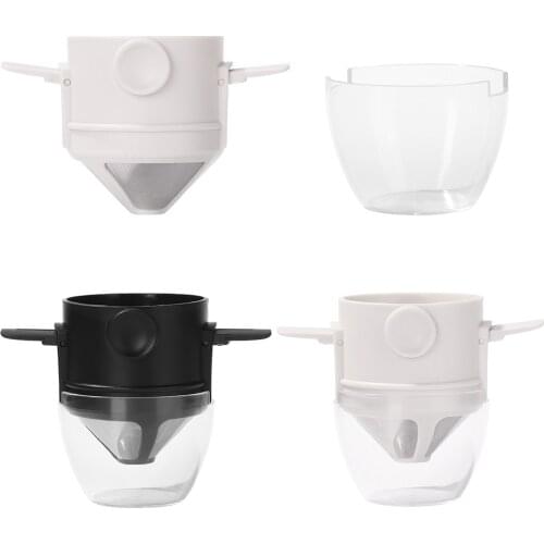 Coffee Filter Portable Stainless Steel Foldable Drip Coffee Tea Holder Funnel Baskets Easy Clean Over Cup Cafe Infuser Dripper