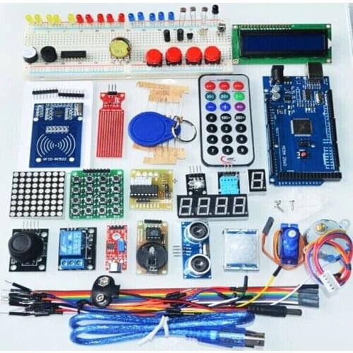 Mega 2560 r3 starter kit motor servo RFID Ultrasonic Ranging relay LCD for arduino