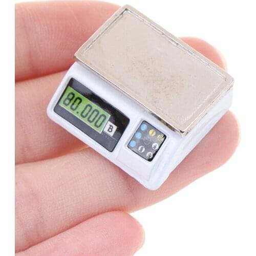 New Metal 1:12 Scale Electronic Scale Play Doll House Supermarket Miniature Furniture Dollhouse Accessories Decor Toys