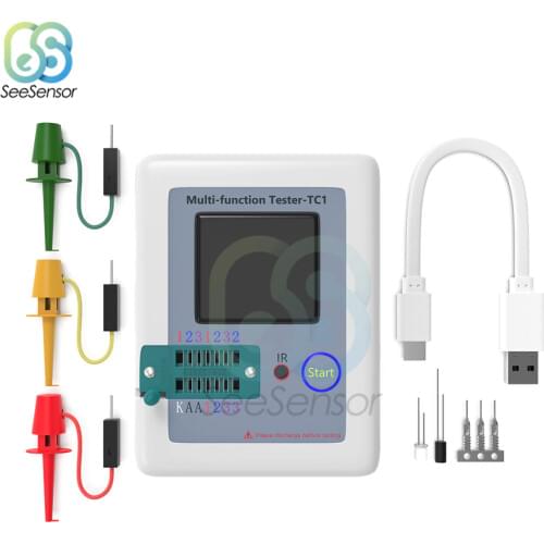 LCR-TC1 LCR-T7 TC-T7-H Multifunctional TFT Backlight Transistor Tester Diode Triode Capacitance Meter LCR ESR Meter Multimeter