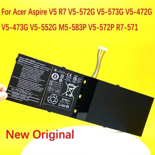 AP13B3K New For Acer Aspire V5 R7 V5-572G V5-573G V5-472G V5-473G V5-552G M5-583P V5-572P R7-571 AP13B8K 3560mAh Laptop Battery