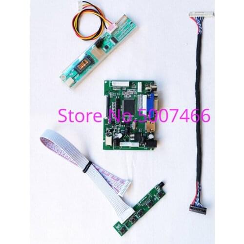 Fit LP141WX1 (TL)(B1)/(TL)(B2)/(TL)(B3)/(TL)(B4)/(TL)(B5) LVDS VGA AV LCD 1280*800 30-Pin 1CCFL screen controller board kit