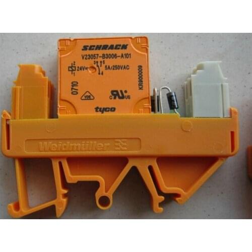 HOT NEW SCHRACK V23057-B3006-A101 V23057-B3006 V23057-B3006-A101-24VDC RS30 24VDC LDLP1R Relay + base( weidmuller )